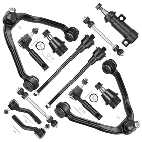 ILONPA front suspension kit laid out showing all 13 pieces for easy identification and fit confirmation