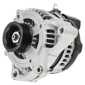 ILONPA front view alternator showing mounting points and solid build for easy replacement