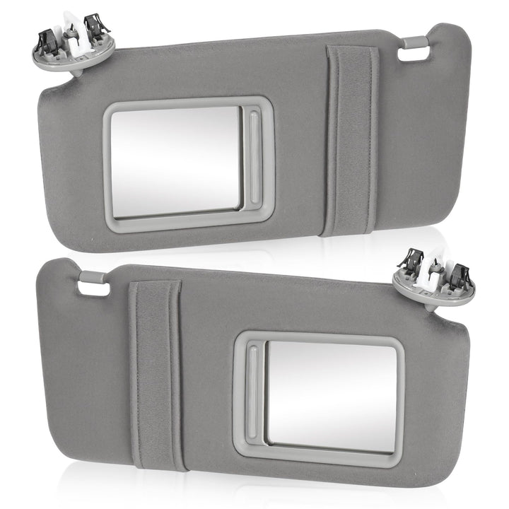 ILONPA gray sun visors front view showing matching OEM look and easy replacement