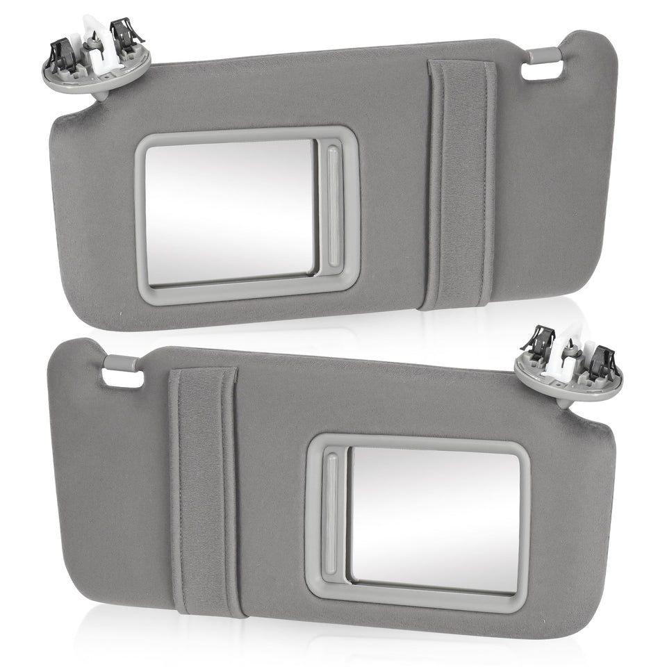 ILONPA gray sun visors front view showing matching OEM look and easy replacement