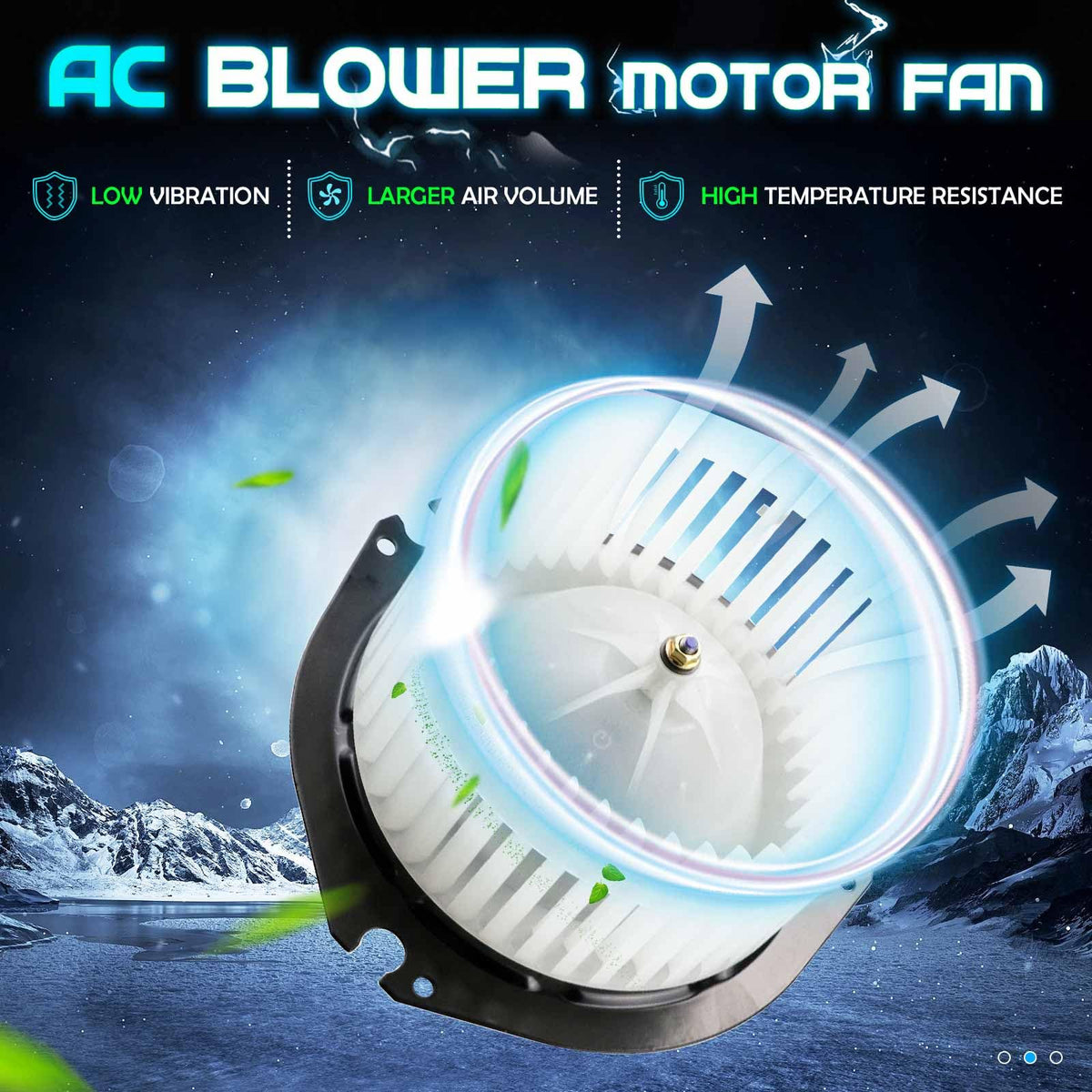 ILONPA impeller close-up highlighting strong airflow and wear resistance