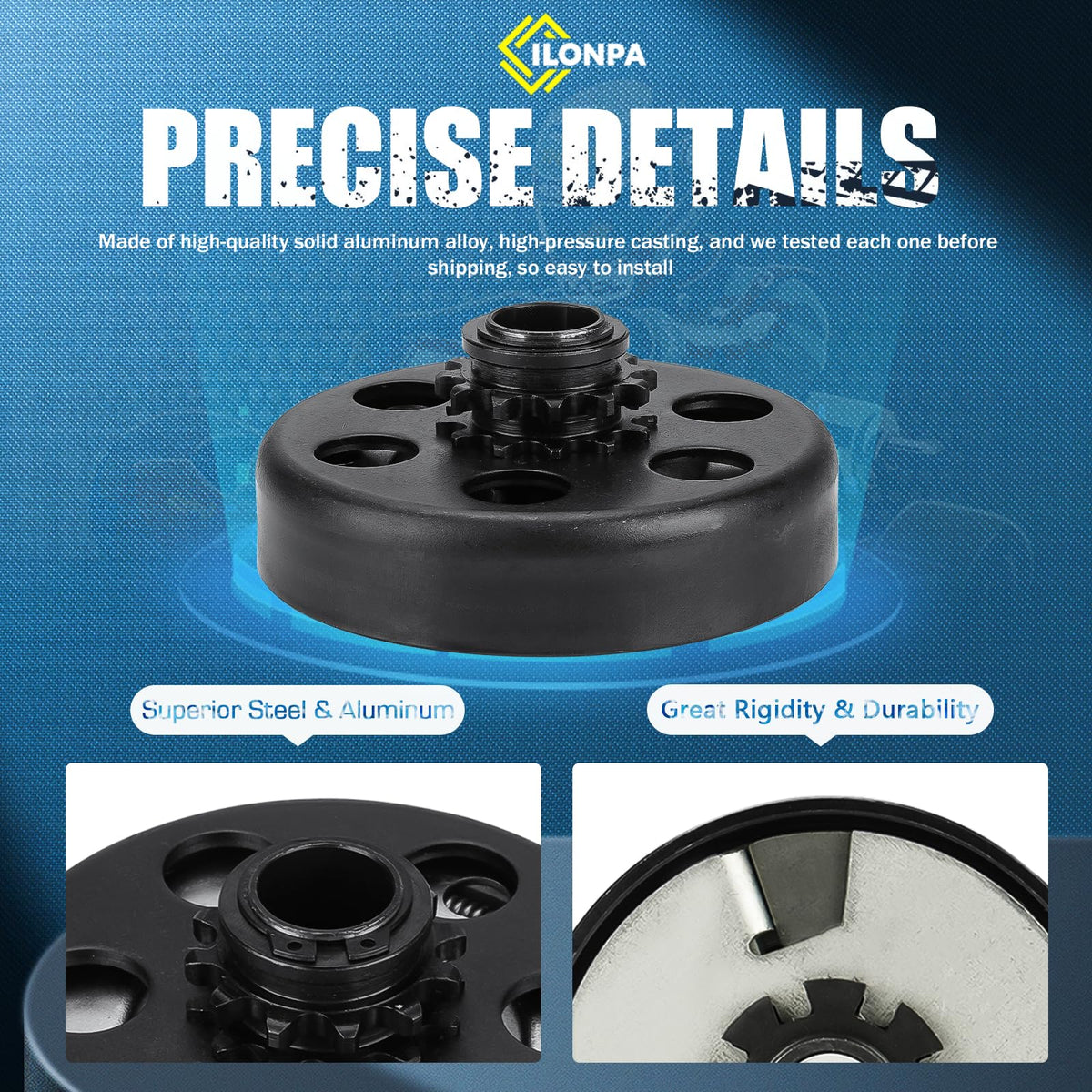ILONPA installed on a small engine illustrating easy fit and smooth engagement
