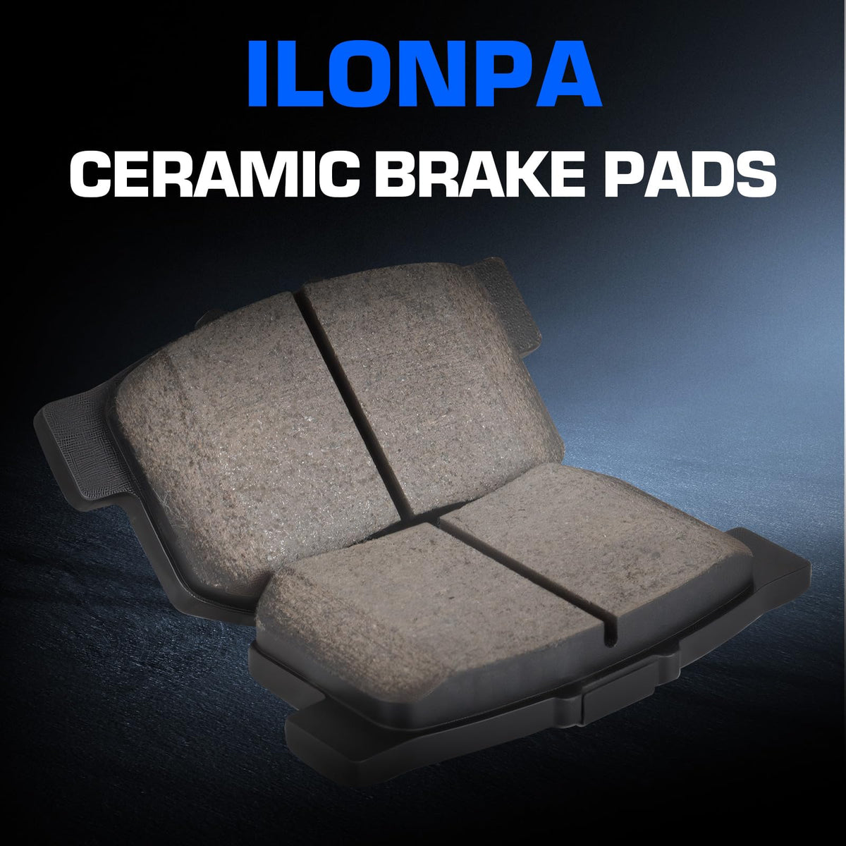 ILONPA close-up of ceramic friction surface highlighting quieter braking