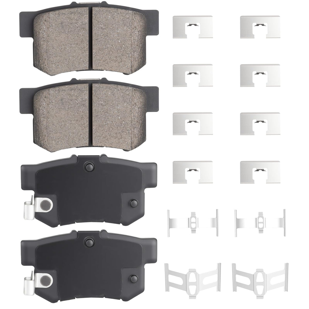 ILONPA rear pads front packaging showing kit and vehicle fitment benefits
