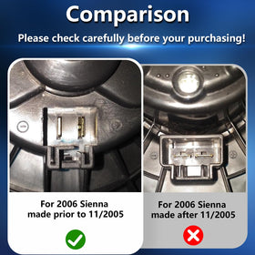 ILONPA side profile of blower motor highlighting durable housing