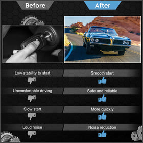 ILONPA starter installed in engine bay demonstrating direct-fit replacement advantage