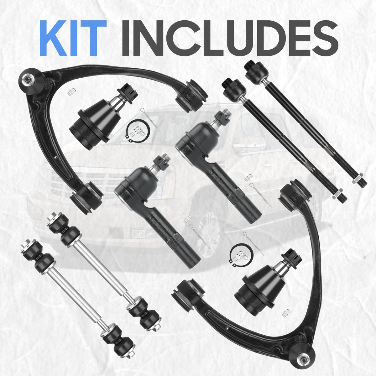 ILONPA sway bar link detail demonstrating robust bracket and better cornering stability