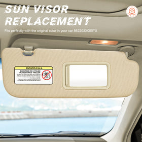 ILONPA visor mounted in Elantra interior showing restored shade and comfort benefit