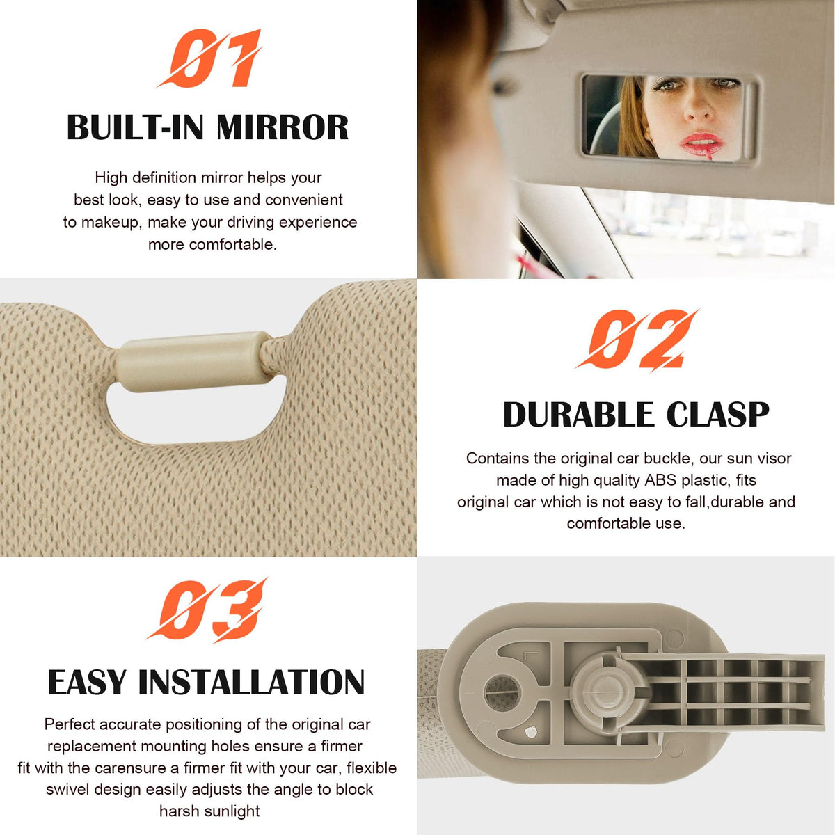 ILONPA vanity mirror open showing convenience and quick-access benefit