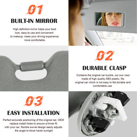 ILONPA vanity mirror open showing convenient mirror access for quick checks