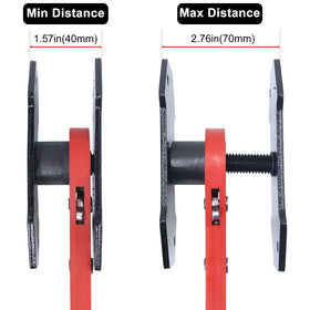 IMAANIIE tool compressing caliper pistons during brake pad replacement for safe operation