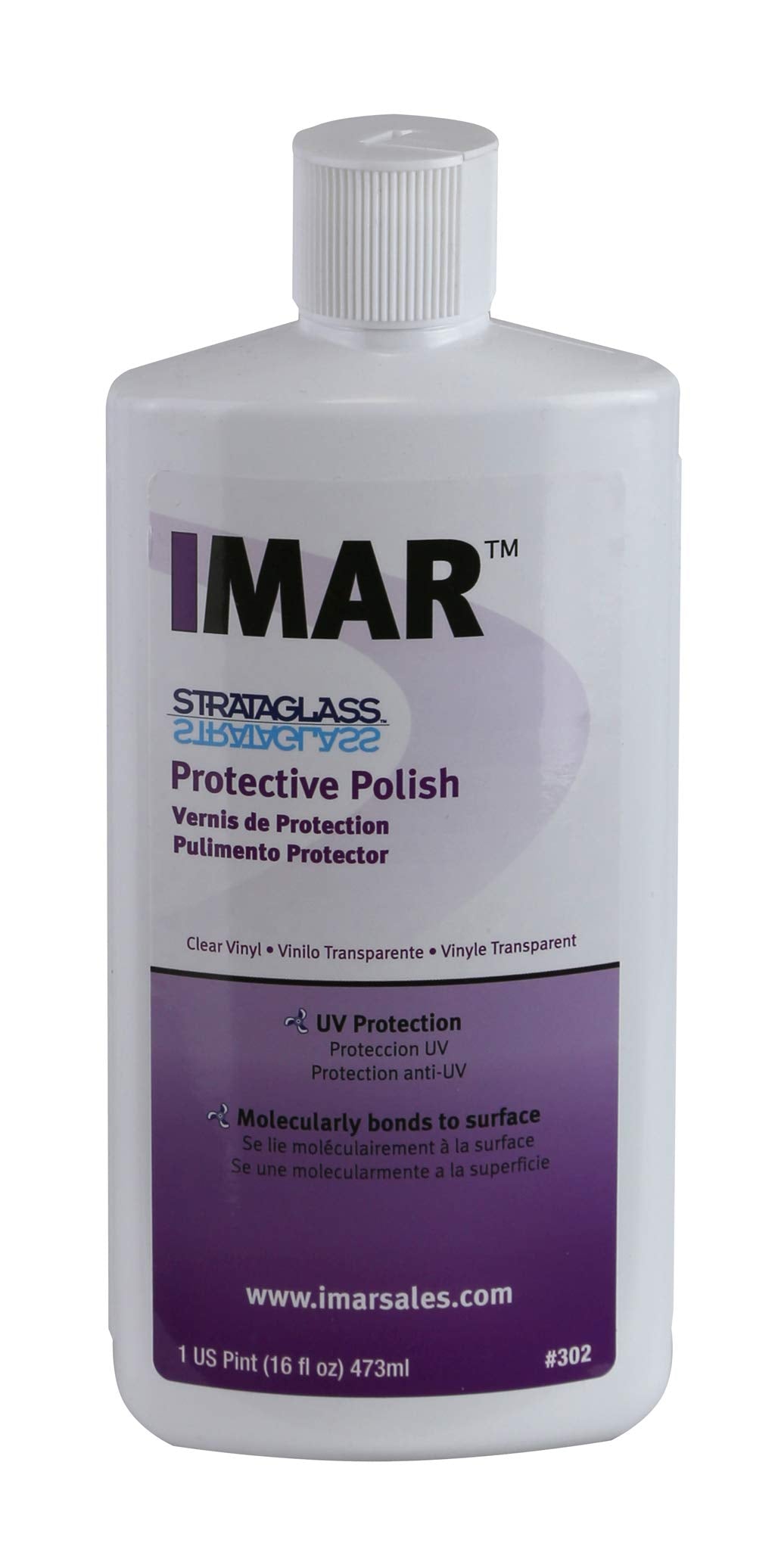 IMAR Strataglass polish bottle front label showing product and protective benefits