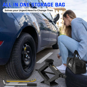 IMAYCC performing roadside tire change illustrating dependable use