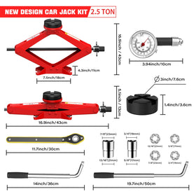 IMAYCC scissor jack close-up showing steel beam strength and stability
