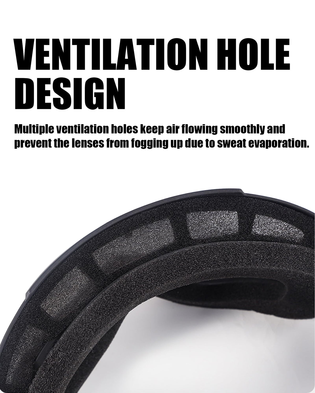 immoono adjustable elastic strap view showing secure non-slip fit advantage