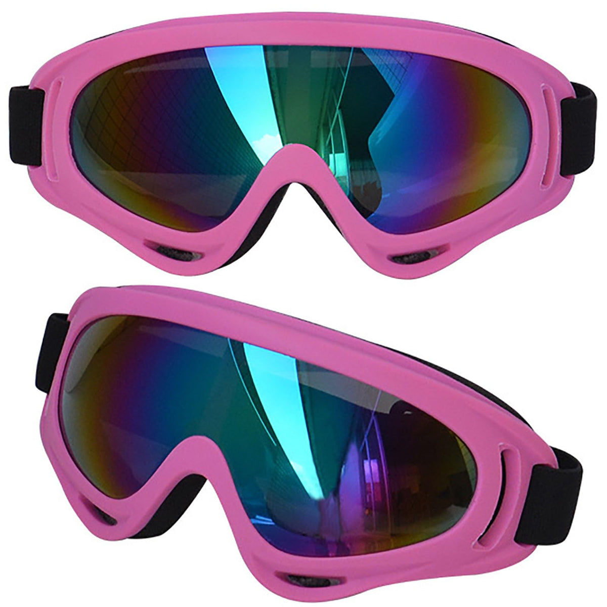 immoono pink balaclava front fit covering face and neck for sun protection