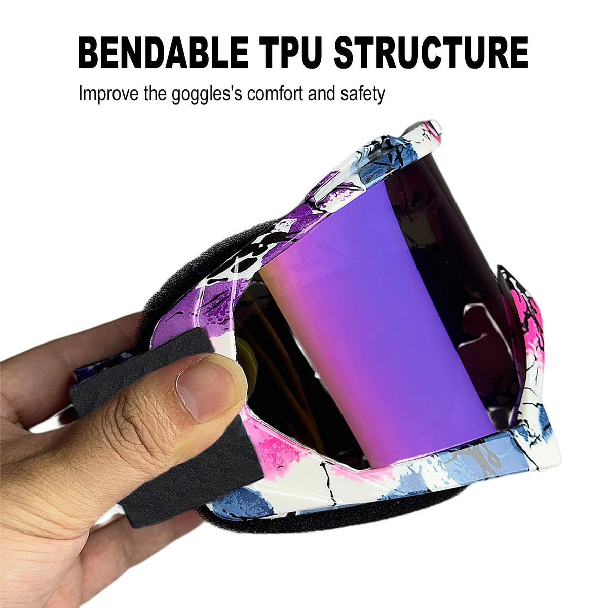 immoono frame side profile OTG fit that accommodates prescription glasses