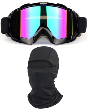 immoono front view of goggles with balaclava showing full coverage benefit