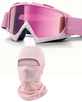 immoono front view of goggles and balaclava showing full coverage and style