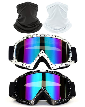 immoono front view goggles with mask showing full protective coverage and fit