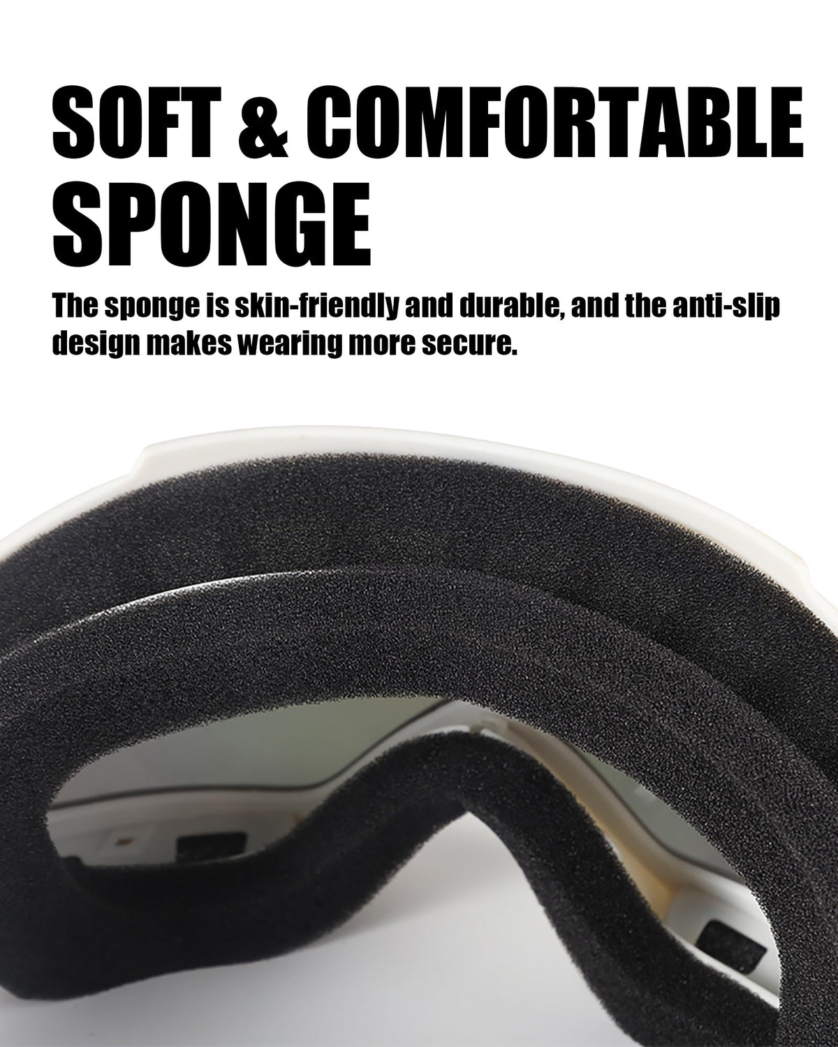 immoono goggles paired with a helmet illustrating helmet-compatibility benefit