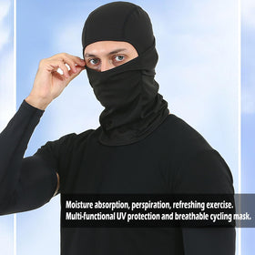 immoono worn during skiing showing eye protection in bright snow