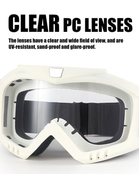 immoono goggles in hand demonstrating compact size and portability benefit
