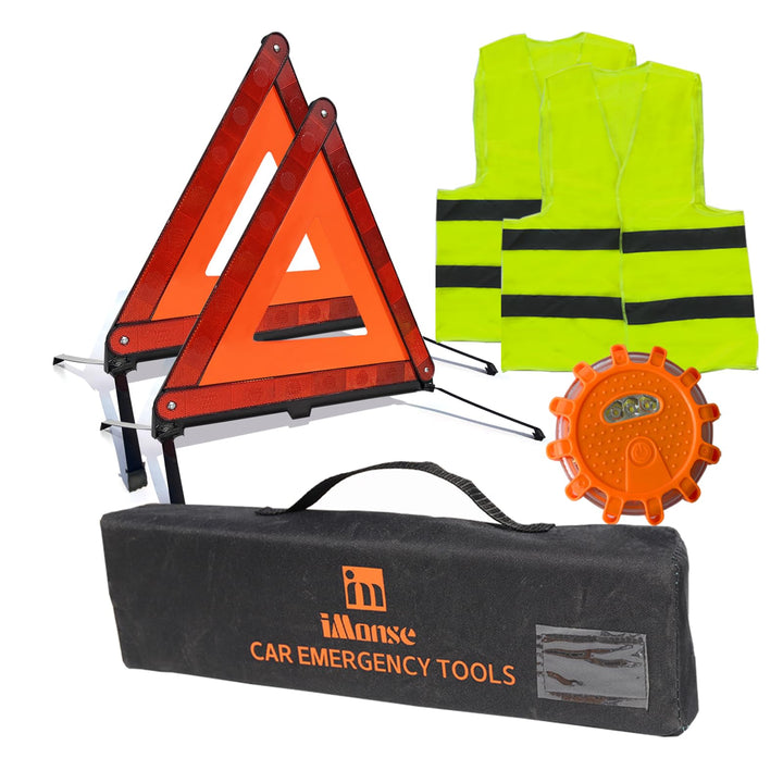 iMonse front packaging showing full safety kit and clear organization benefits