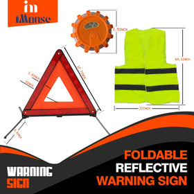 iMonse LED flare lit on road illustrating strong attention-grabbing light