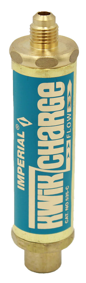 Imperial 535C close-up of metering valve ensuring safe refrigerant flow