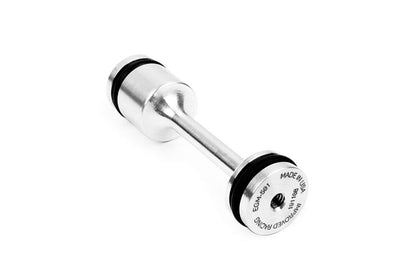 Improved Racing front profile showing billet barbell plug and fit benefit