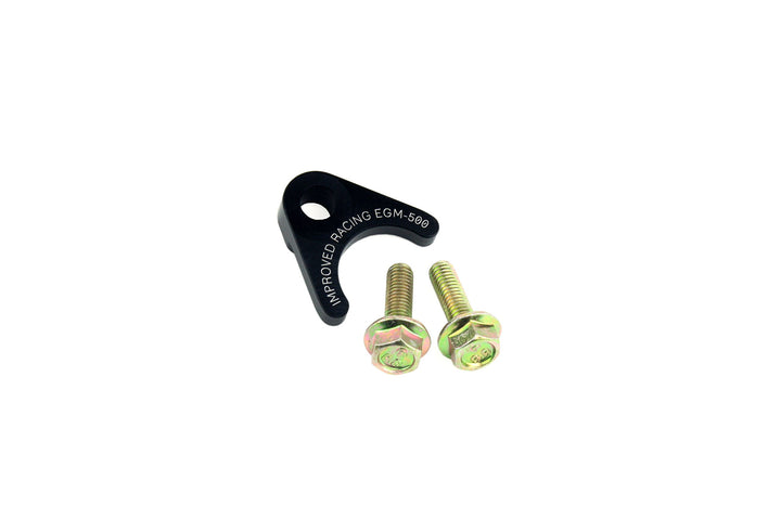 Improved Racing EGM-500 front view showing three-bolt flange and anodized finish for durable reinforcement
