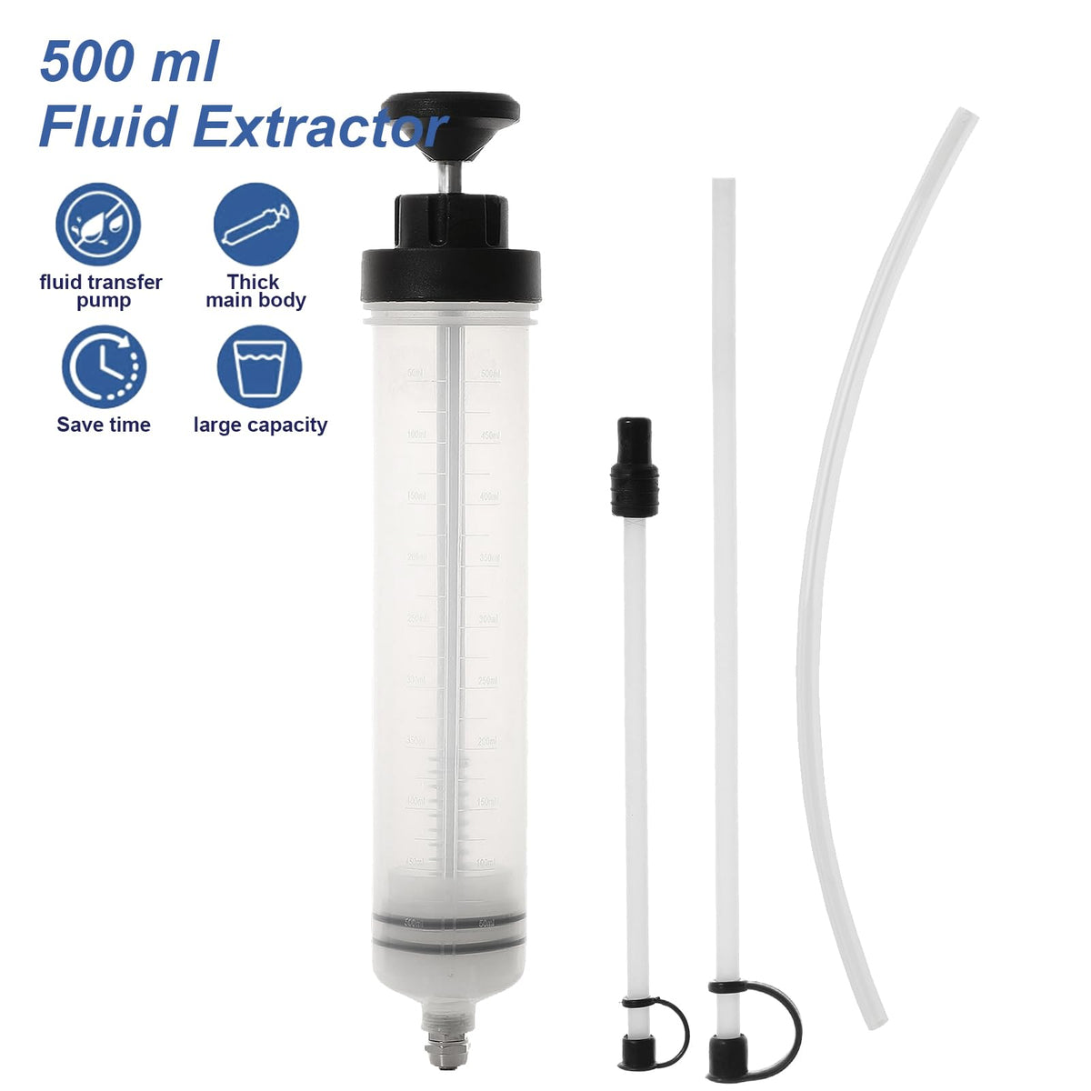 IMSTMTER extension tube attached reaching a deep reservoir for easier extraction