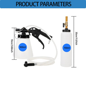 IMSTMTER in use bleeding a car brake, one-person efficient and mess-reducing