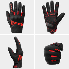 INBIKE cuff with hook-and-loop fastener showing adjustable secure wrist fit