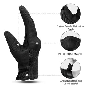 INBIKE finger perforation detail showing ventilation for cooler rides