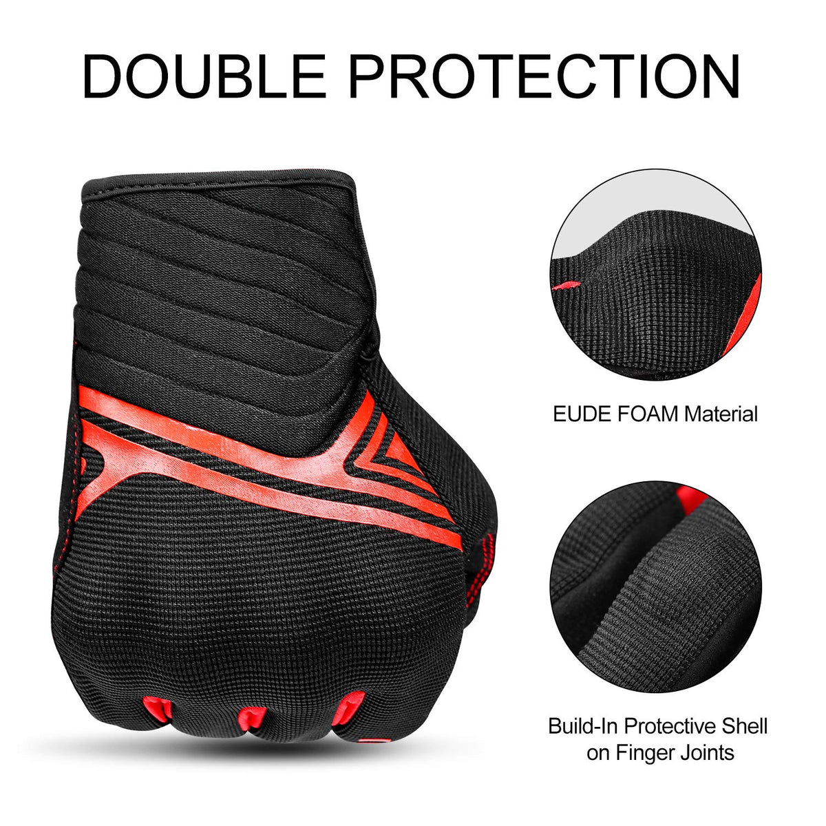 INBIKE gloves worn by rider on road showing practical protection and comfort
