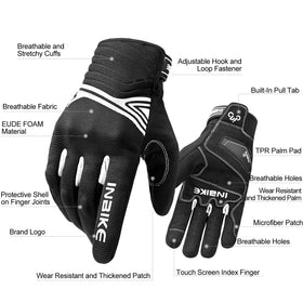 INBIKE palm close-up highlighting TPR pad for improved wear resistance