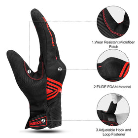 INBIKE TPR palm pad detail demonstrating enhanced grip and abrasion resistance