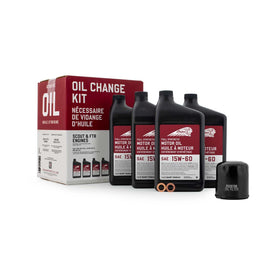 Indian Motorcycle 15W-60 oil quart label close-up displaying viscosity and synthetic benefit