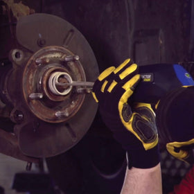 Induction Innovations coil wrapped on bolt in use showing safe flame-free heating benefit