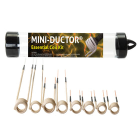 Induction Innovations essential coil kit front view showing included coils and benefit of organized access