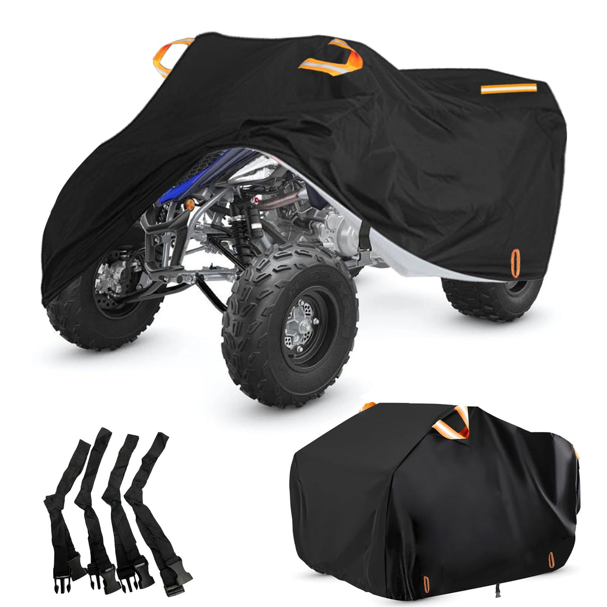 INEZARI ATV cover front view showing full coverage and weather protection