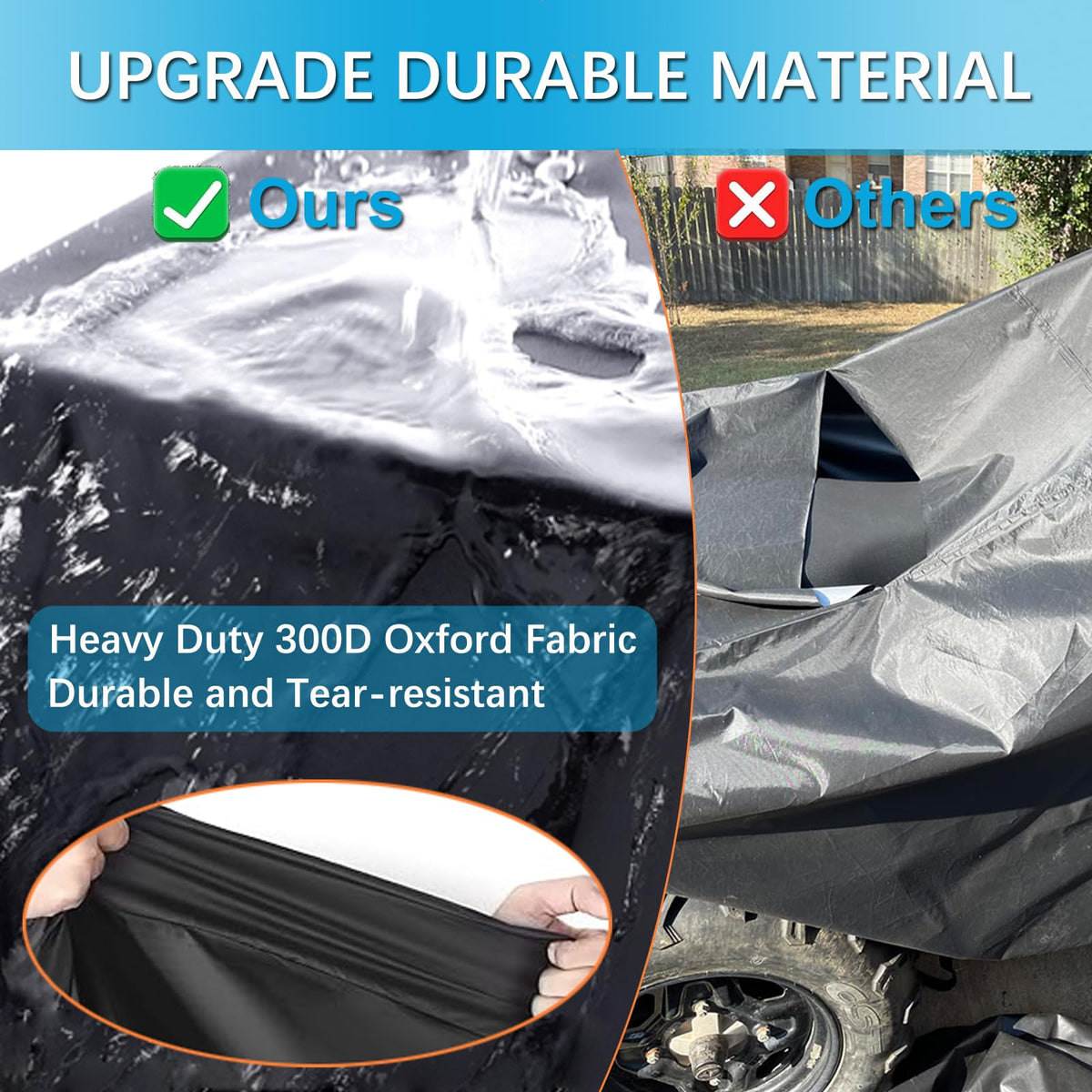 INEZARI reflective strips and handles improving nighttime visibility and safety