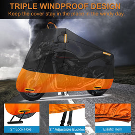 INEZARI adjustable buckles securing cover against wind gusts