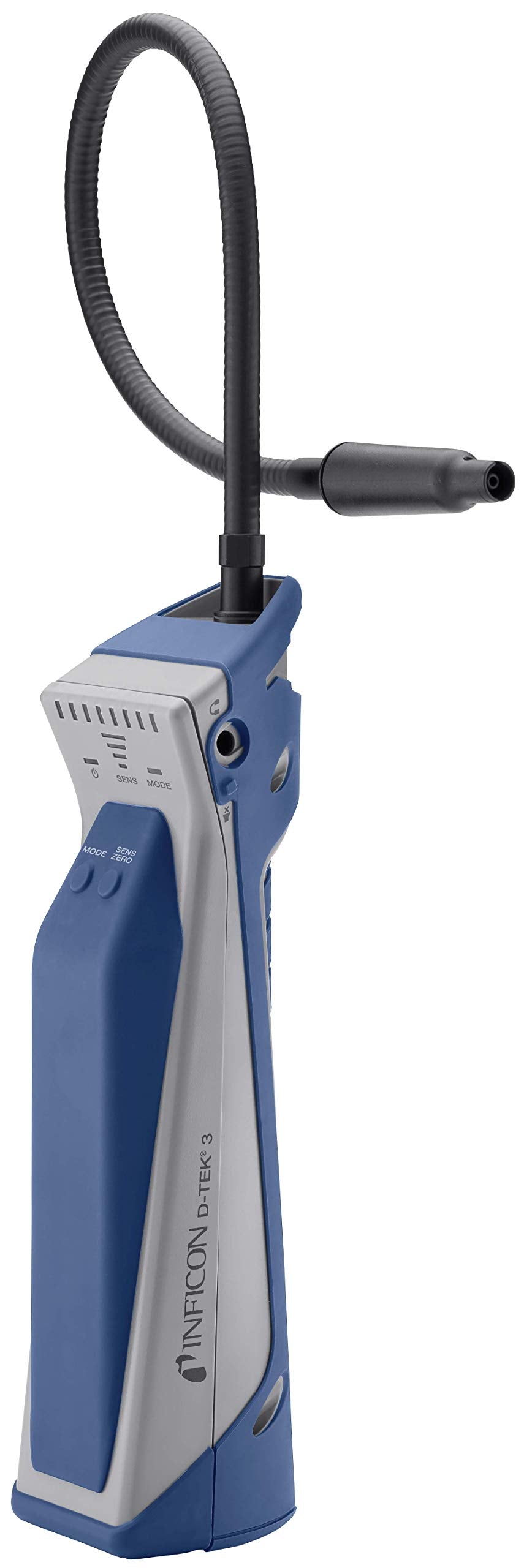 Inficon D-TEK 3 front view showing controls and clear status lights for quick readings