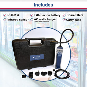 Inficon D-TEK 3 with rugged carrying case showing organized transport and protection
