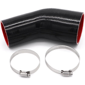 Ingoulut front view of 45° silicone reducer showing compact fit and durable construction