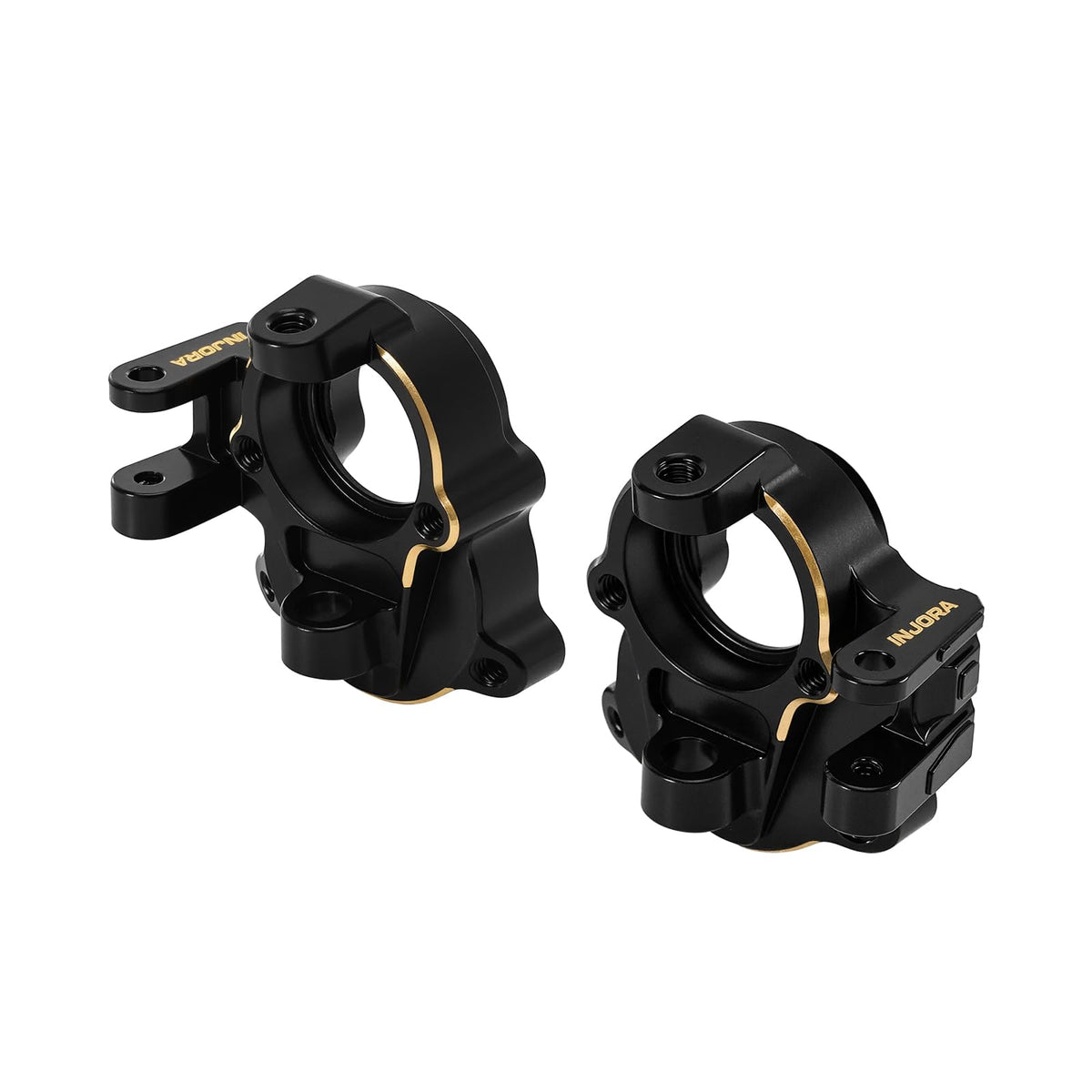 INJORA close-up machined surface of knuckles highlighting precise CNC fit