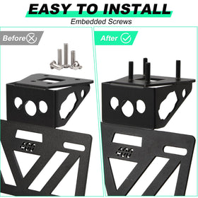 INKUDRI mounting hardware and grommet laid out for straightforward installation